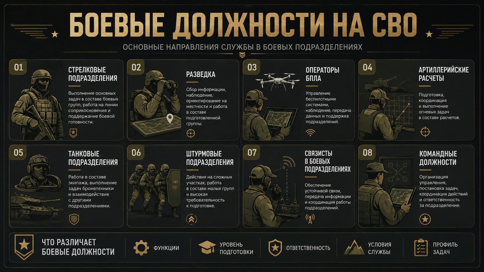 Боевые должности на СВО