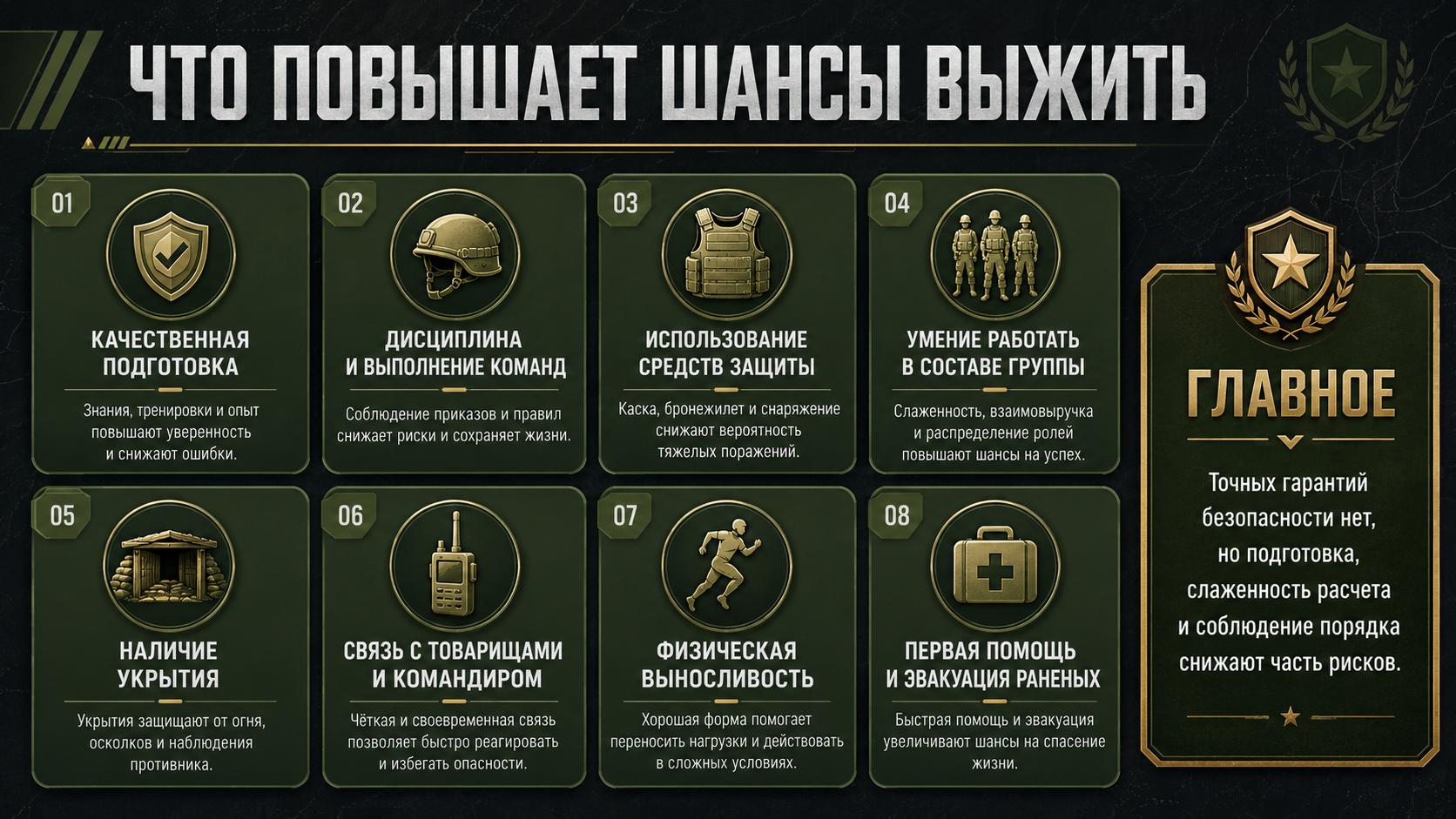 Что повышает шансы выжить