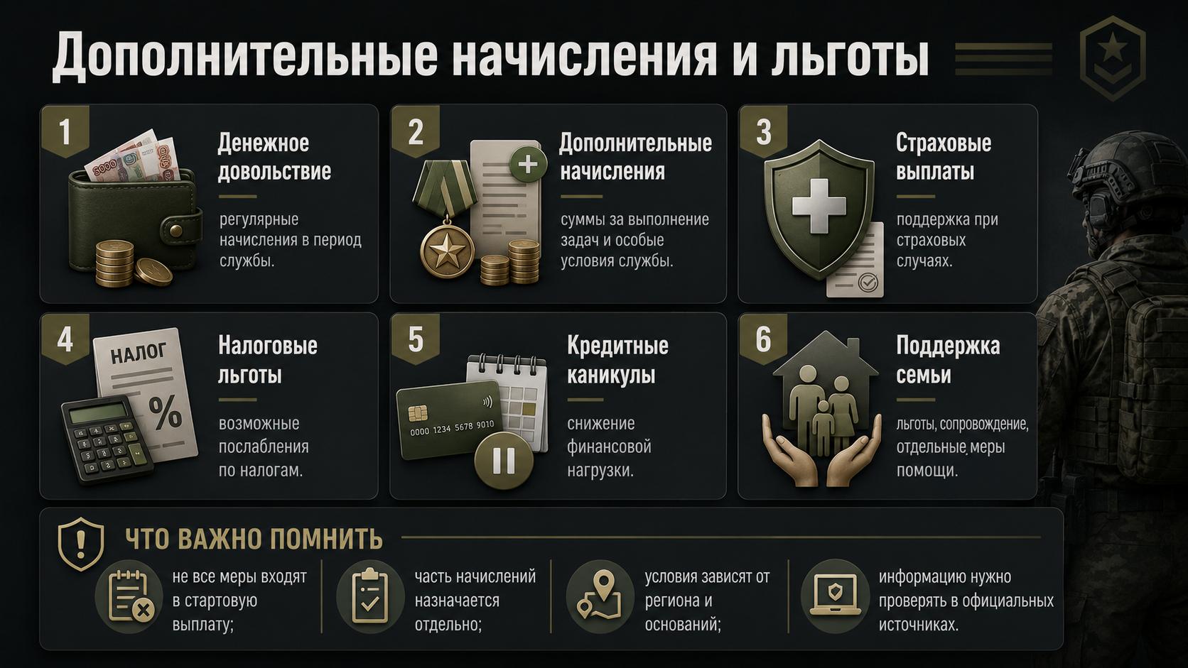 Дополнительные начисления и льготы