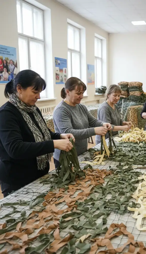 В казанском реабилитационном центре «Солнечный» начали плести масксети для СВО