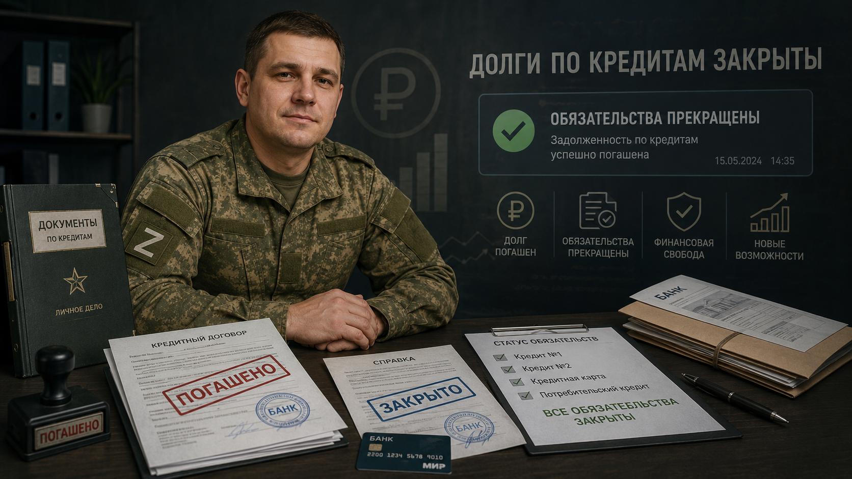 Закрыты долги по кредитам